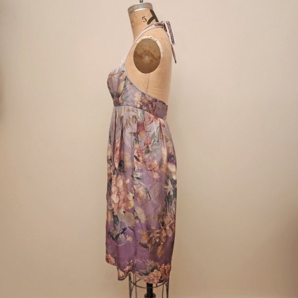 Jean Paul Gaultier Floral Silk Halter Dress - Picture 4 of 15